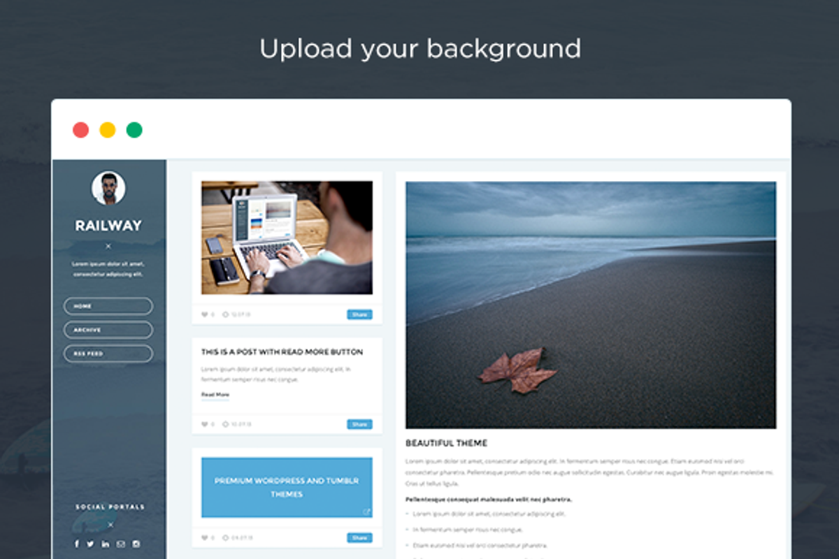 RAILWAY - Responsive Tumblr theme, a Websites & App Template by WoxThemes (Photo 4 of 4)