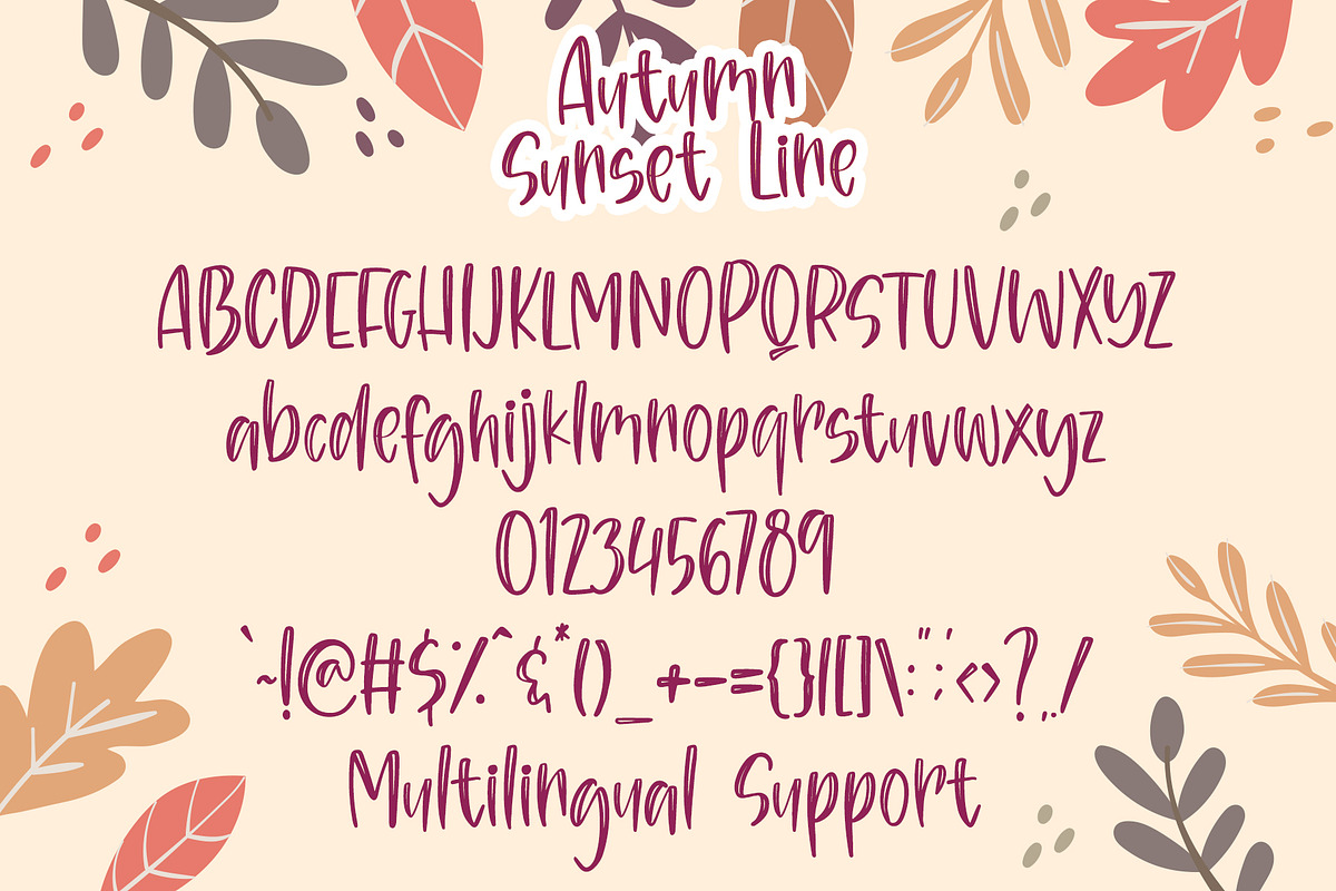Autumn Sunset, a Sans Serif Font by Dm Studio (Photo 6 of 7)
