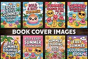 Cute Summer Coloring Pages For Kids, a Seasonal Illustration by Design Station (Thumbnail 3 of 5)