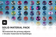 Solid Material Pack (for Cinema 4D), a Textures & Material 3D Model by Angelo Knf | Anko Studio (Thumbnail 1 of 11)
