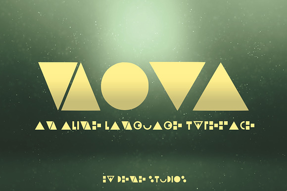 NOVA - An Alien Language Typeface preview 8