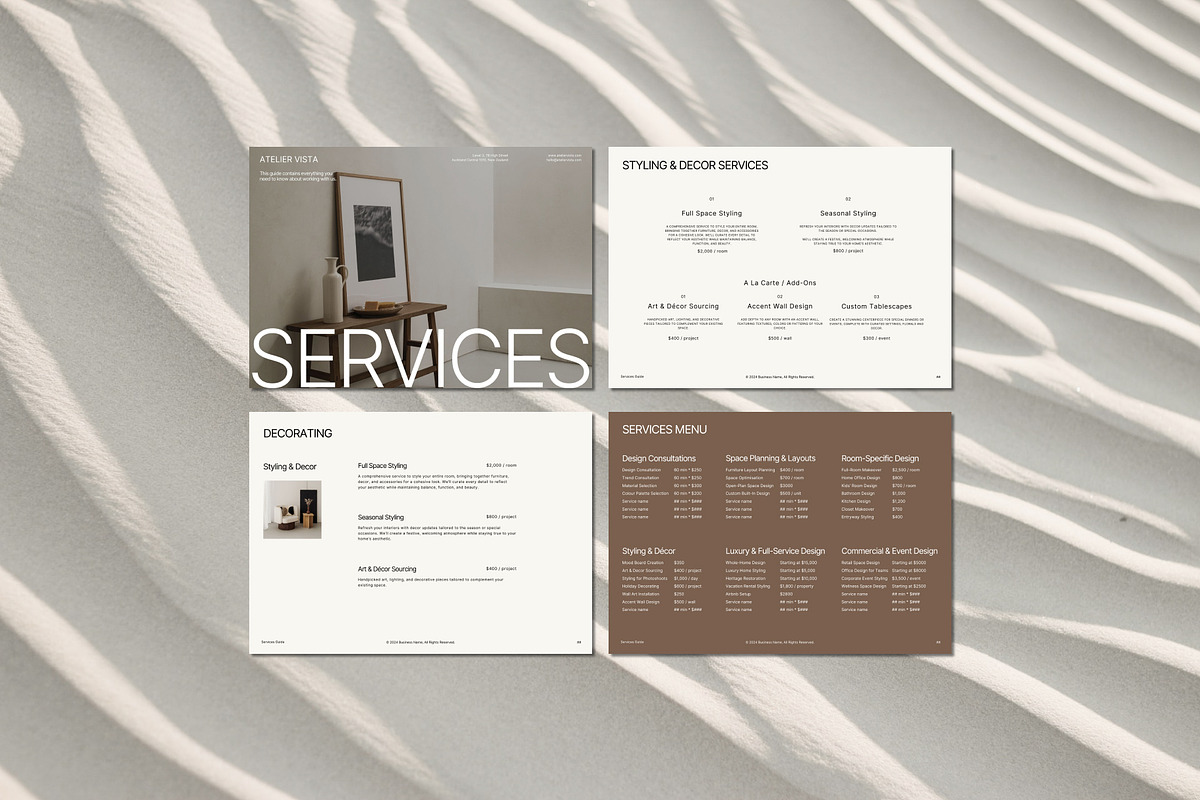 Minimalist Services Guide, a Brochure Template by Gem Media (Photo 4 of 5)