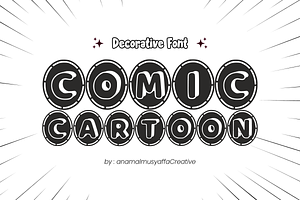 Comic Cartoon - Decorative Font, a Font by KiddoGlyphs Studio