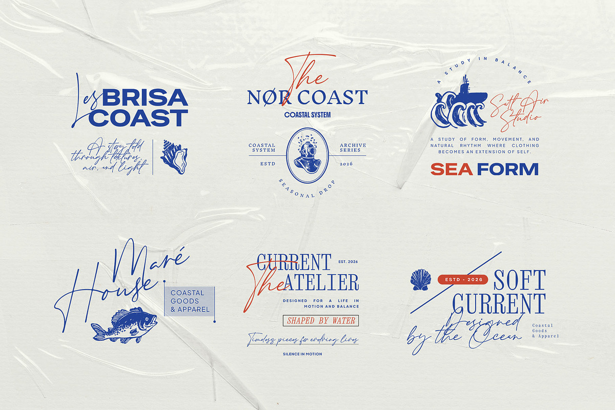 Ocean | Logo & Illustration Kit P2, a Branding & Logo Template by KetteCreate (Photo 13 of 22)