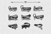 Classic Motor Bike Car Parts '33-'39, an Illustration by ArtefShop (Thumbnail 7 of 13)
