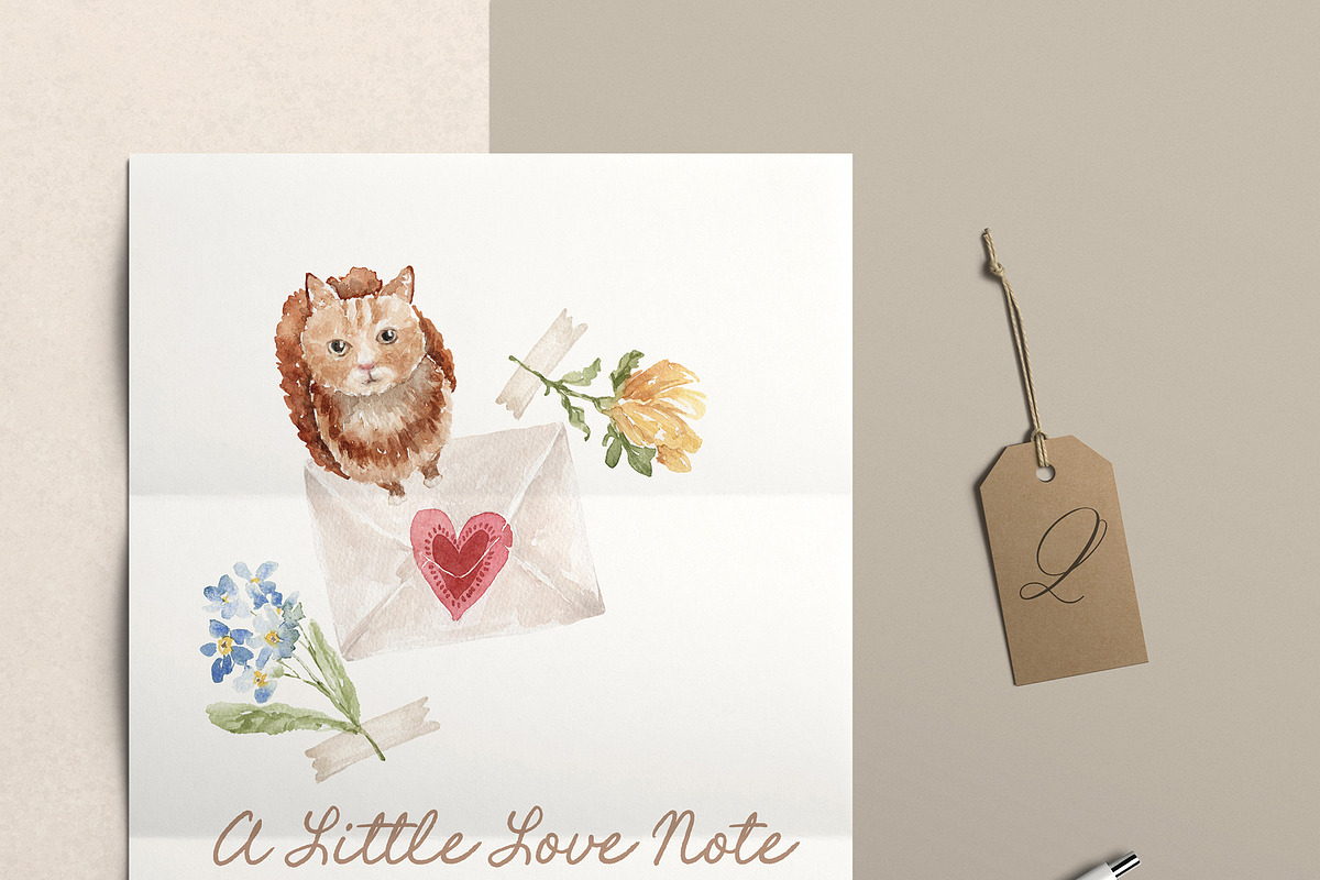 Watercolor Clipart - COTTAGE TABLE, a Decorative Illustration by Beigetime (Photo 8 of 9)