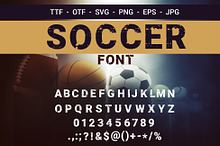 Soccer Grungy Font OTF TTF SVG Png
