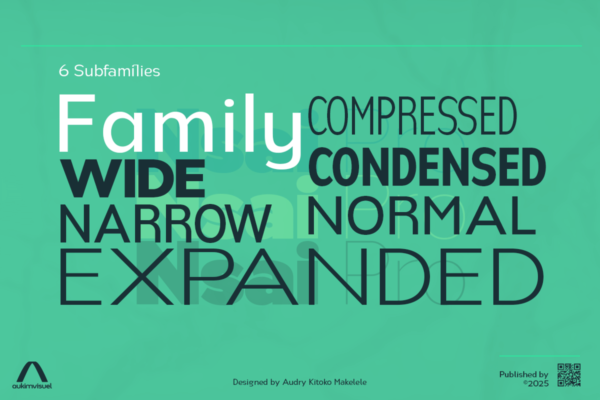 Nsai Pro Narrow, a Sans Serif Font by Aukimvisuel (Photo 6 of 15)