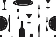 Seamless pattern kitchen cutlery, a Pattern Graphic by Viktorijareut (Thumbnail 1 of 5)