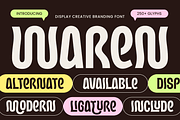 Waren Modern Creative Branding Font, a Sans Serif Font by Sensatype (Thumbnail 1 of 13)