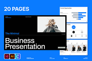 Minimal Business Presentation Deck, a Presentation Template by Devators