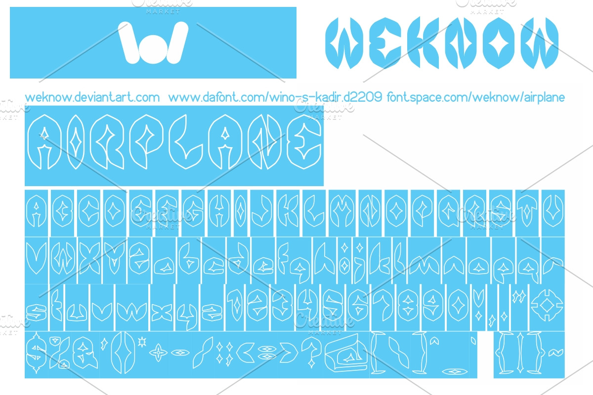 airplane font preview 4