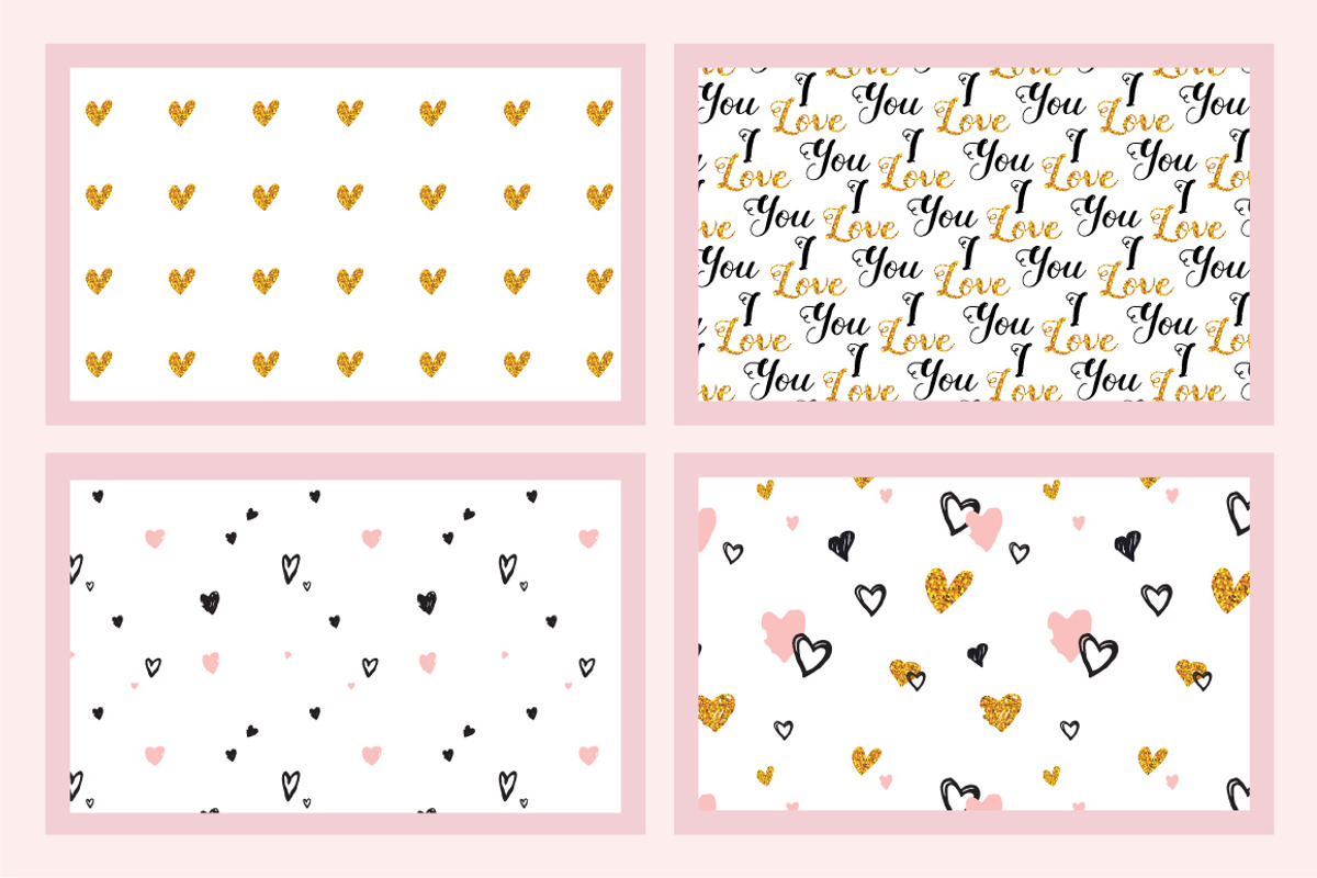 WITH LOVE- 20 seamless patterns, a Background Graphic by jenny lipets (Photo 7 of 9)