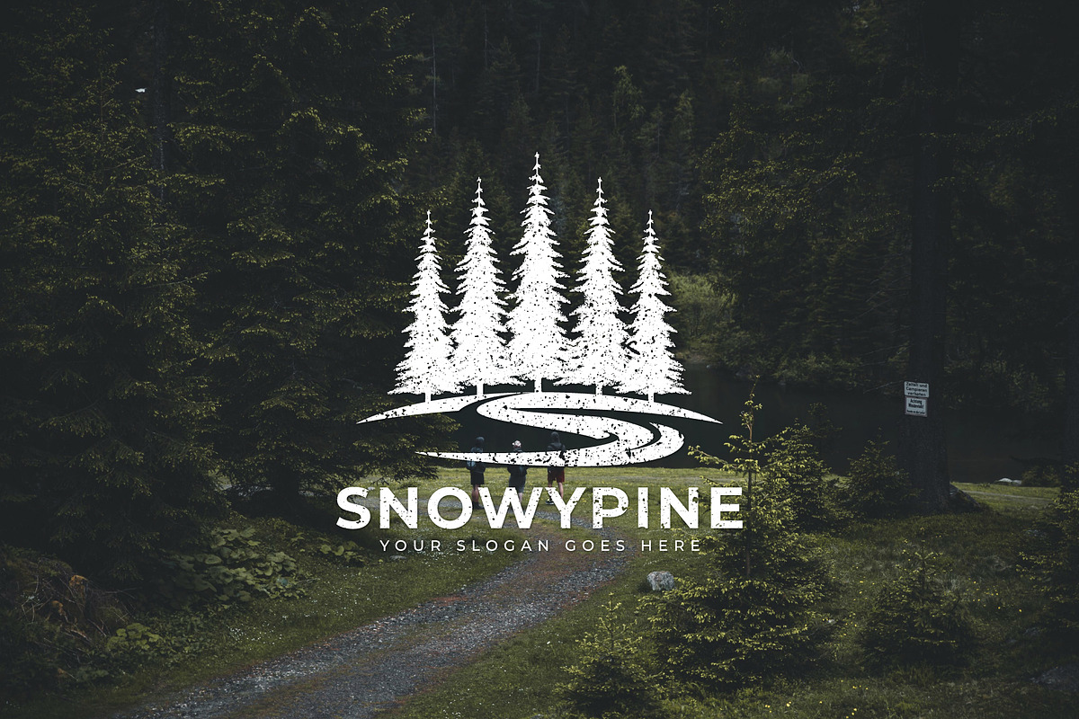 Snowy Pine Logo Template, a Templates & Theme by Maximum Designstudio (Photo 1 of 4)