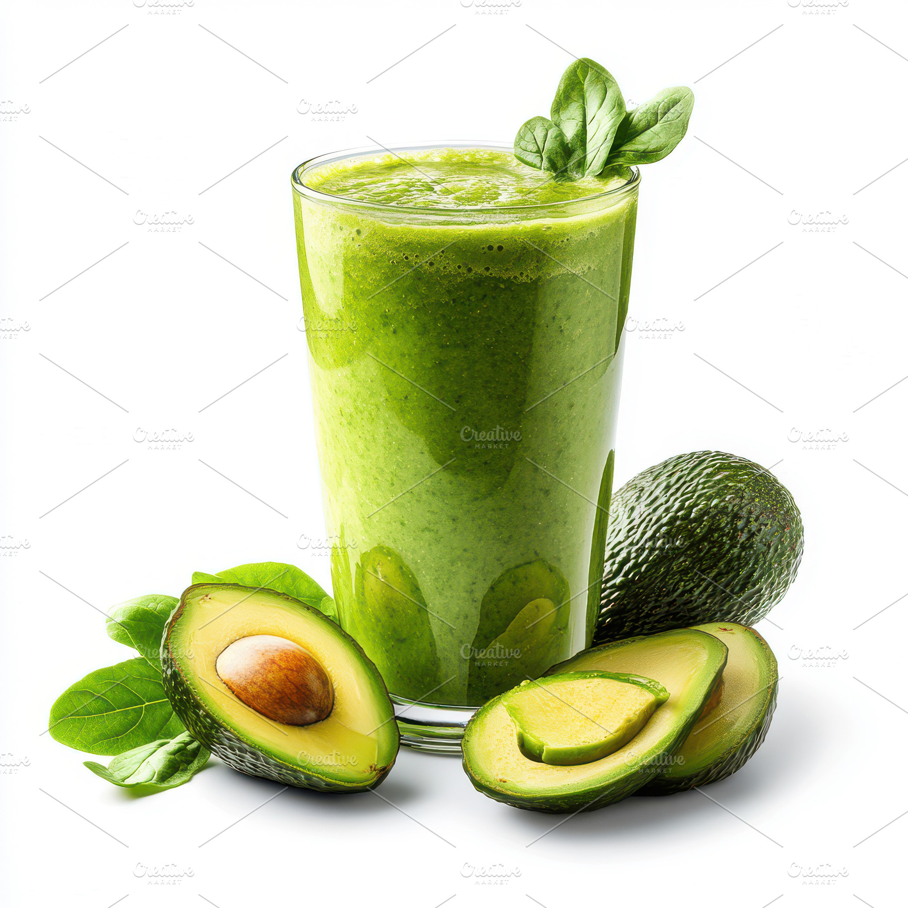 Refreshing Green Avocado Smoothie He, a Food & Drink Photo by Pixeness Studio