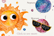 Joyful Planets set +3 patterns, a Decorative Illustration by Kristina Crocus (Thumbnail 2 of 4)