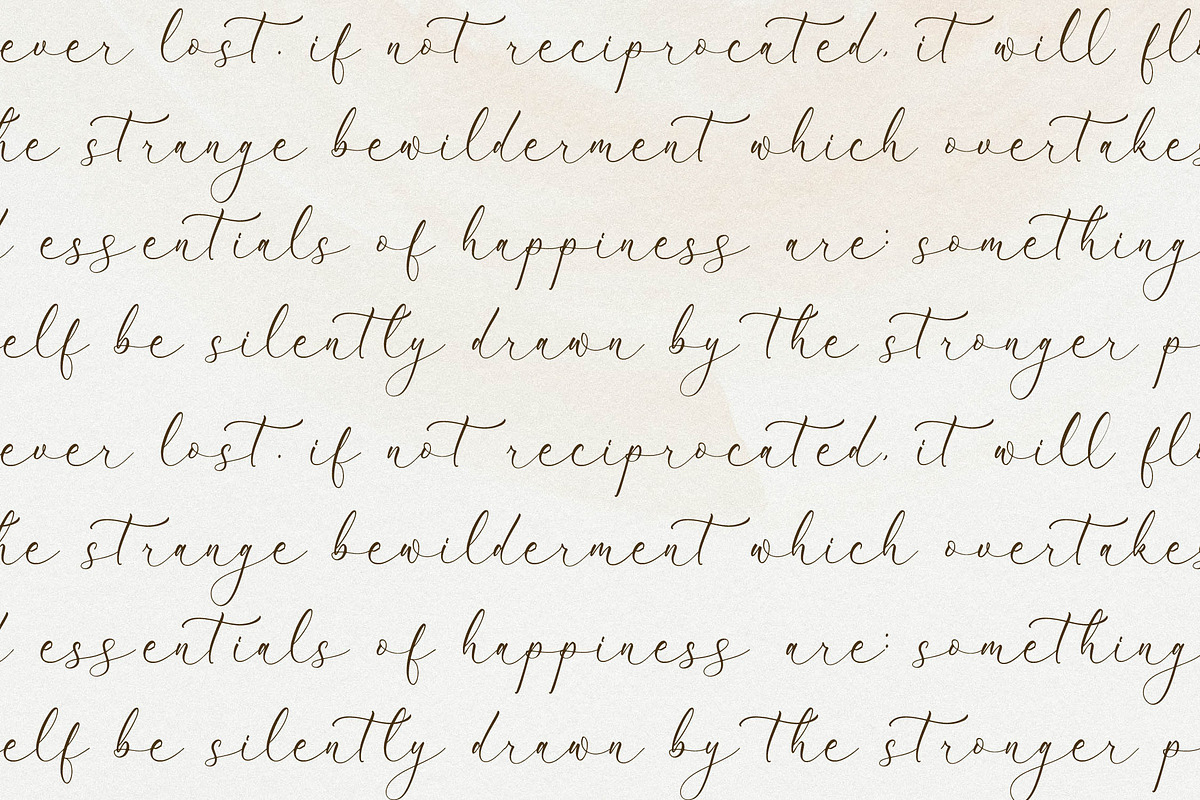 Peach Mondela Beauty Calligraphy, a Script Font by Storytype Studio (Photo 12 of 15)