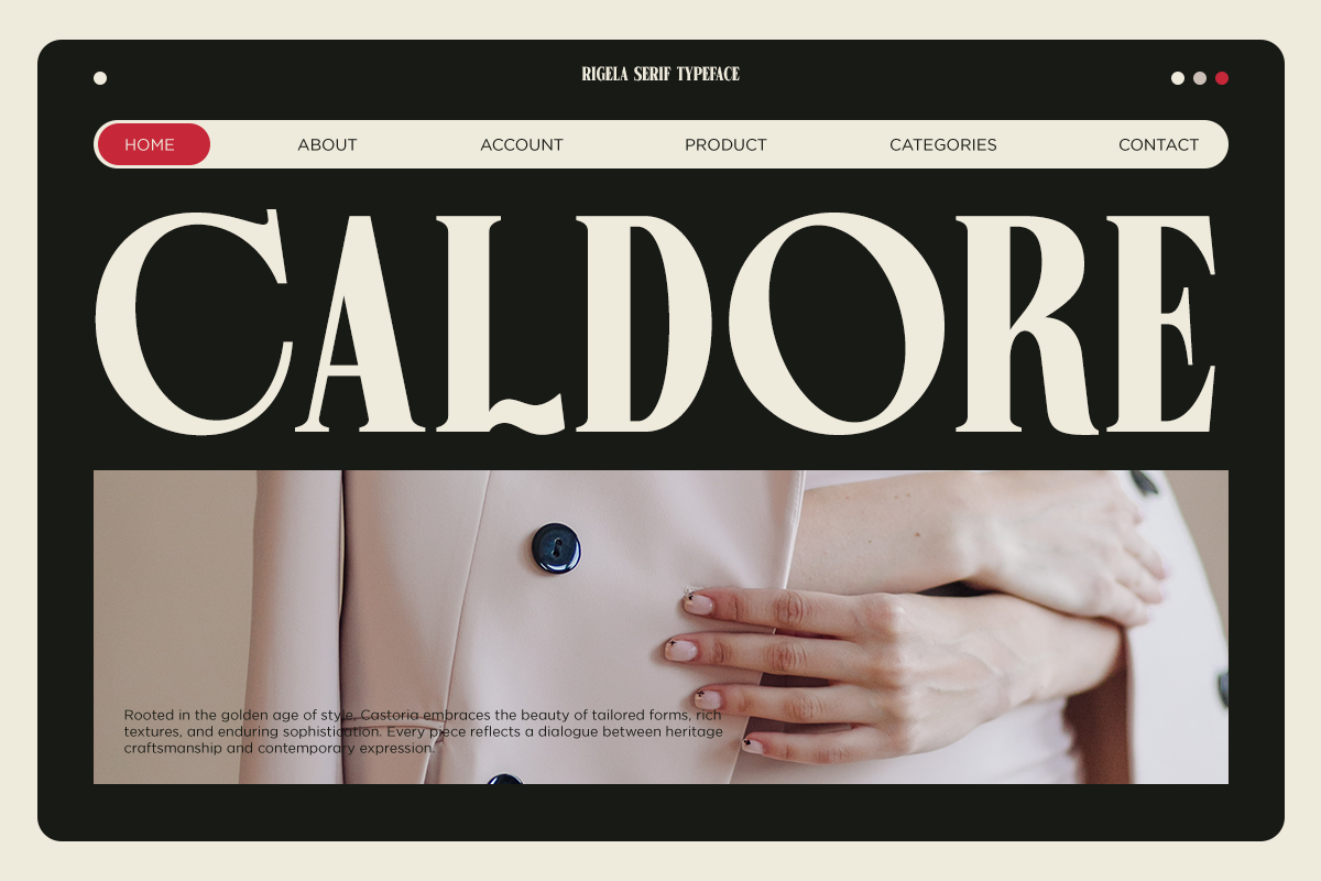 Rigela - Condensed Luxury Serif Font, a Serif Font by Say Studio (Photo 5 of 10)
