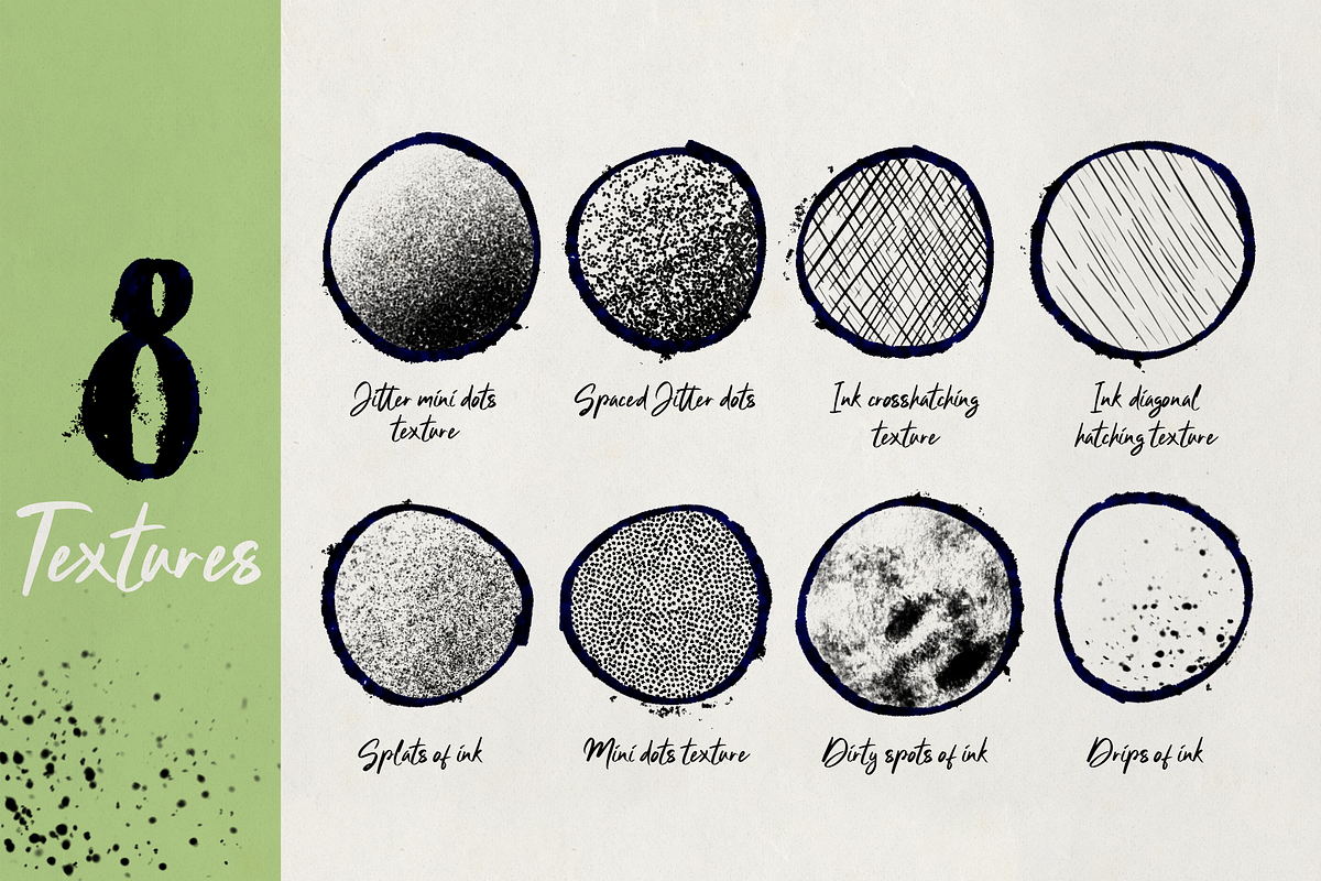 Procreate Ink Brushes, a Brush Add-On by Michal Design (Photo 3 of 5)