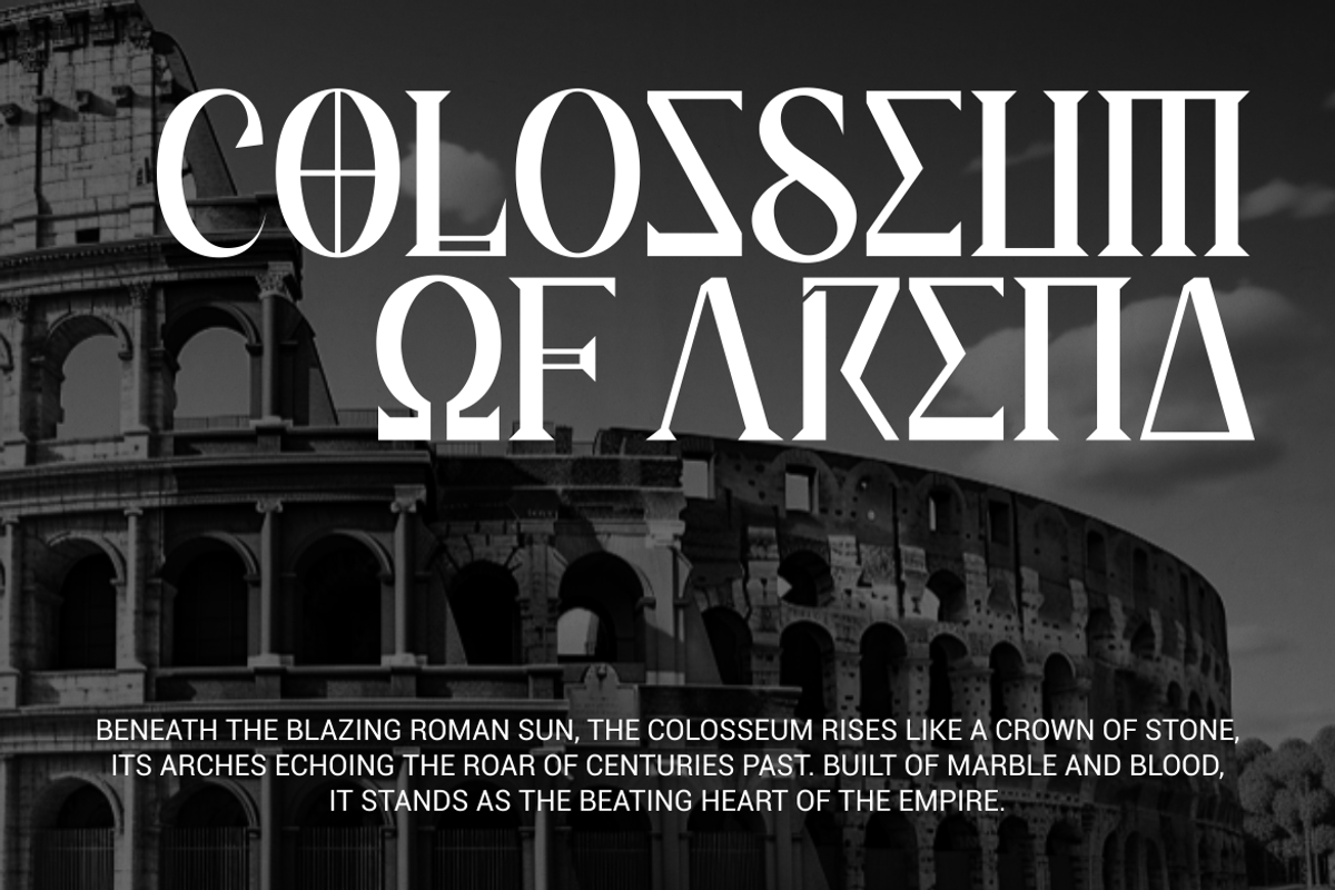 Lyros Greek Font, a Font by PutraCetol Studio (Photo 3 of 5)