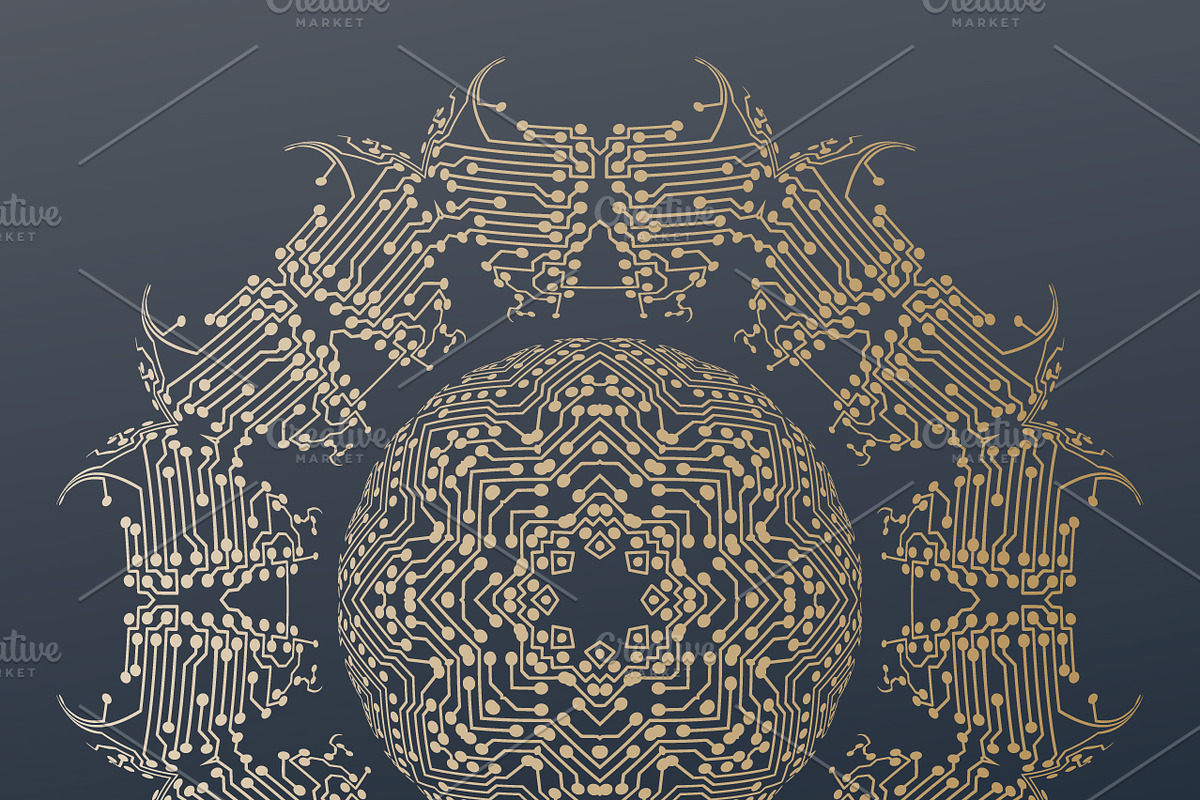 Bundle of 12 technology backgrounds, a Decorative Illustration by VectorShop (Photo 8 of 25)