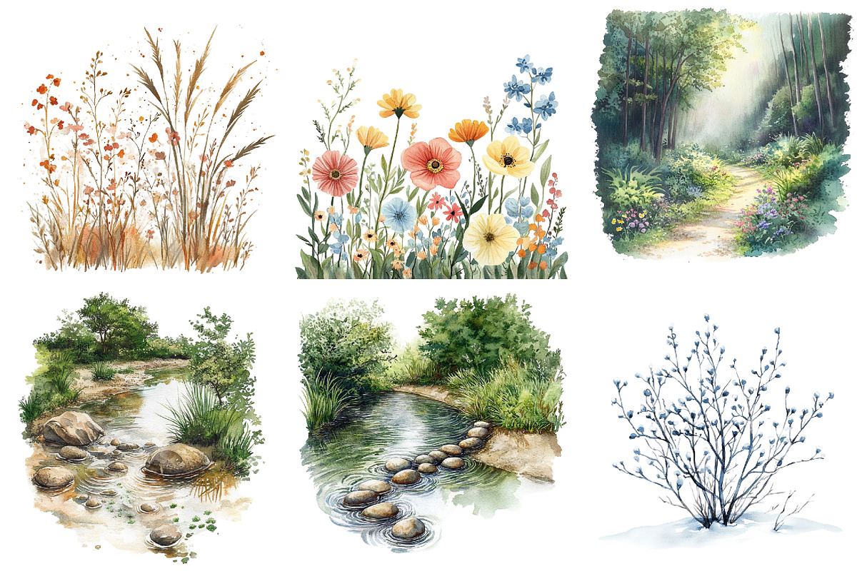 Seasonal Nature Clipart, an Illustration by DreamArtGraphic (Photo 3 of 4)