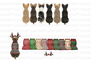Christmas Yorkie Clipart, an Animal Illustration by ColorfulPT (Thumbnail 3 of 5)