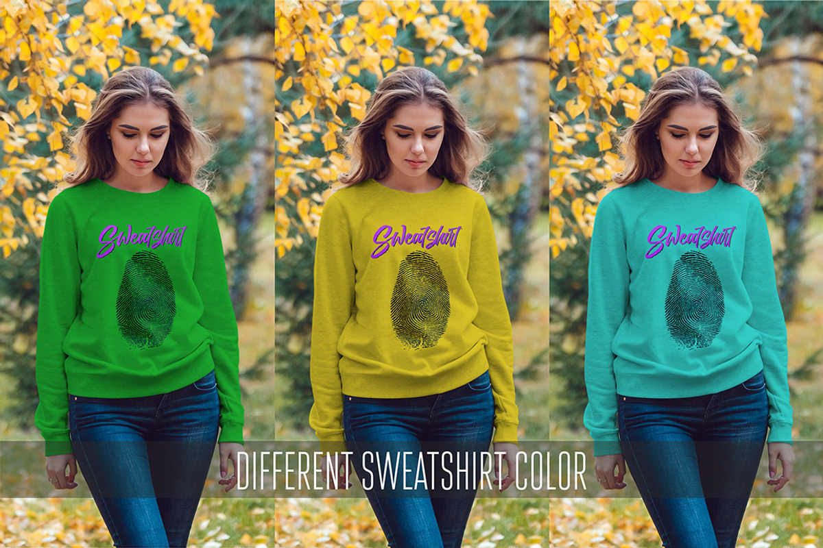 Sweatshirt Mock-Up Vol 3, a Hoody Mockup by Freeman Studio (Photo 2 of 17)