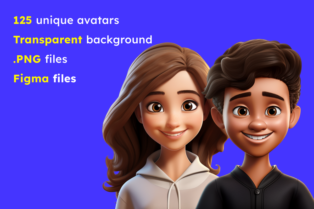 125 Animoji Style Avatars - Children, a Characters & Person 3D Model by Digital Blood (Photo 2 of 13)