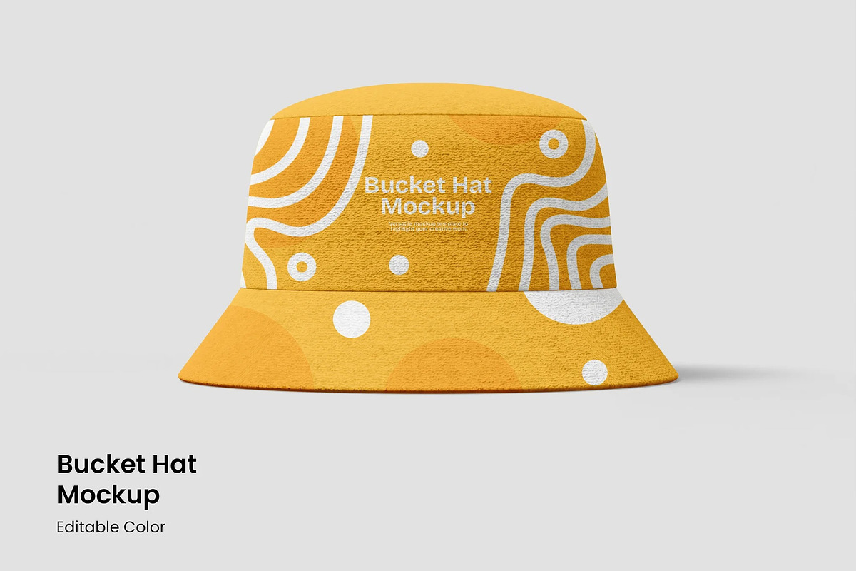 Bucket Hat Mockup, a Household Mockup by renderstockmarket