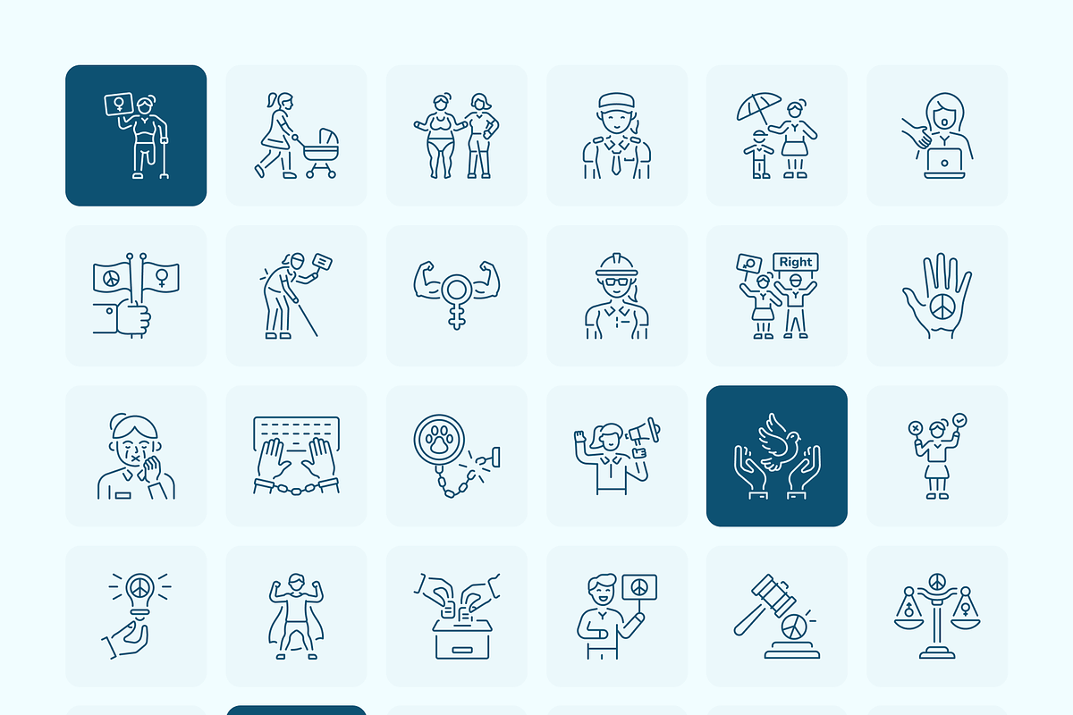 630 Peace and Protection Icon, an Outline Icon by Prosymbols (Photo 10 of 15)
