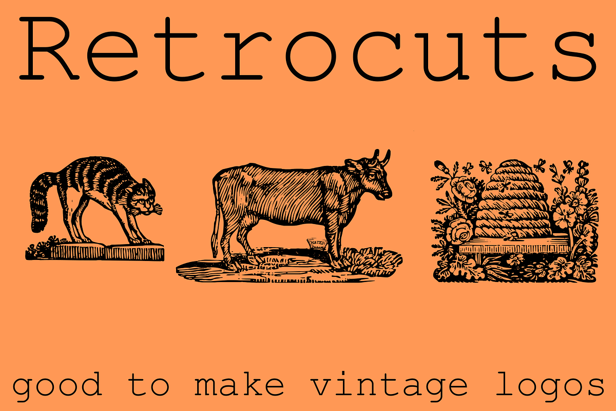 Retrocuts, a Symbol Font by Intellecta Design (Photo 4 of 5)