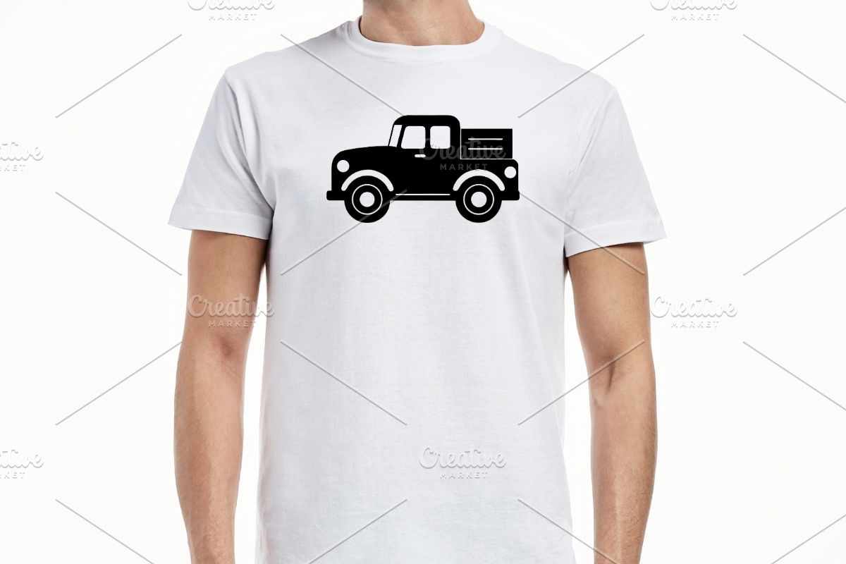 Farm Truck Silhouette SVG, a Transportation Illustration by newminddesign (Photo 6 of 10)
