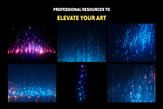 250+ Dots Neon Light Overlay Effects, an Object Graphic by Mikel Blazgad (Thumbnail 4 of 10)