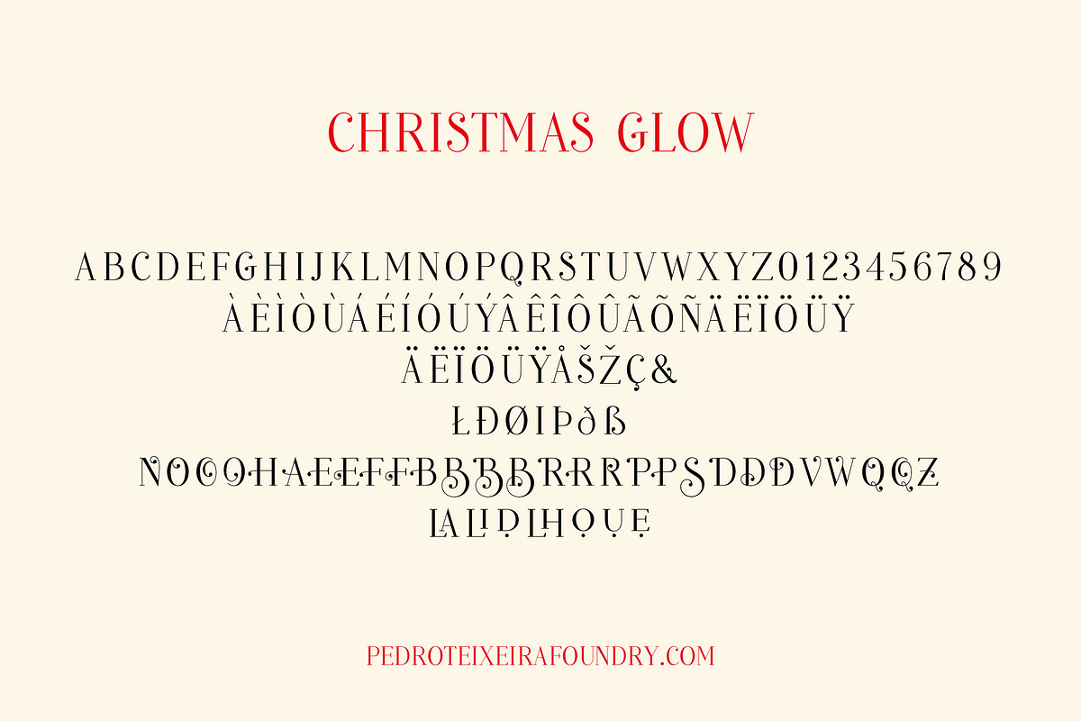 Christmas Glow Font Family, a Serif Font by vectalex (Photo 3 of 5)