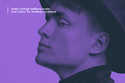 Halftoner - 5 Retro Halftone Effects, a Texture Graphic by Studio 2am (Thumbnail 4 of 6)