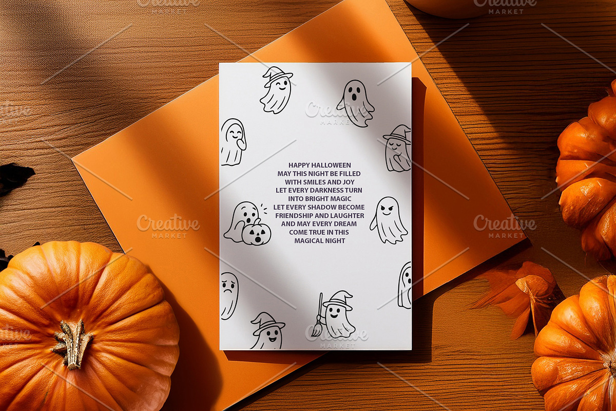 Cute Halloween Ghost Clipart Set., a Decorative Illustration by kaisorn (Photo 3 of 5)