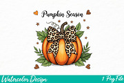 Pumpkin season png, an Illustration by Watercolor design (Thumbnail 1 of 3)
