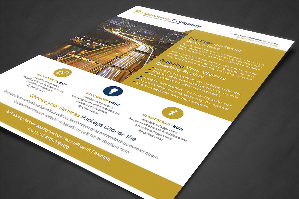 Business Planner Flyers Templates, a Flyer Template by AfzaalGraphics (Photo 2 of 4)