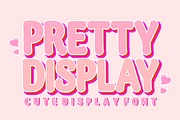 Pretty Display – Sweet & Cute Font, a Sans Serif Font by KiddoGlyphs Studio (Thumbnail 1 of 4)