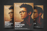 Hipster Party Flyer, a Flyer Template by AfzaalGraphics (Thumbnail 1 of 4)