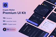 CryptoWallet App UI kit, an App Template by Zhenya_ux (Thumbnail 1 of 6)
