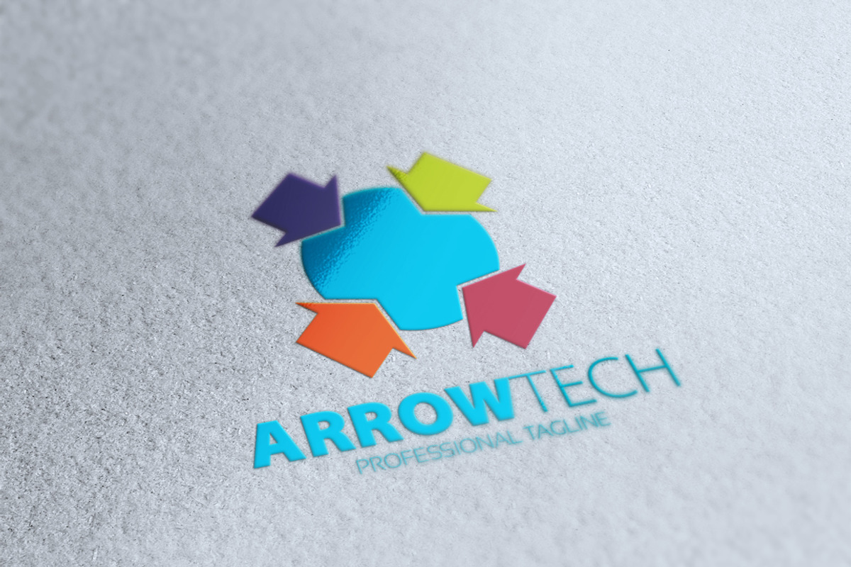 Arrow Tech Logo, a Branding & Logo Template by essegraphic