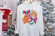 Gingerbread Coquette Christmas PNG, an Illustration by designcity5 (Thumbnail 3 of 8)