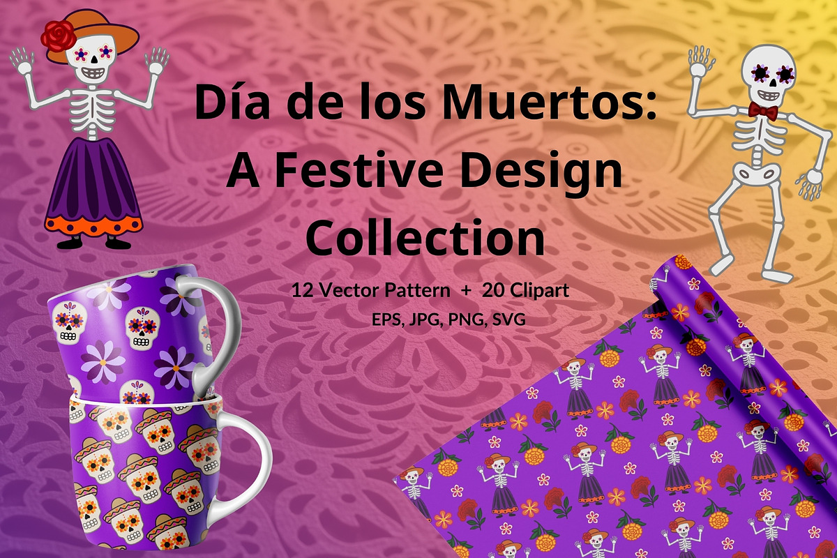 Día de los Muertos: A Festive Design, a Seasonal Illustration by Elatedowl (Photo 1 of 15)