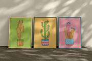 Cacti in flower pot home plants set, an Object Illustration by Neliakott ♥ (Thumbnail 2 of 8)