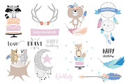 12 cute lovely design boho cards6#, a Card Template by Piixypeach (Thumbnail 3 of 3)