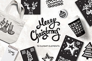 Handdraw Christmas elements, an Object Graphic by Dasha Efremova (Thumbnail 1 of 7)