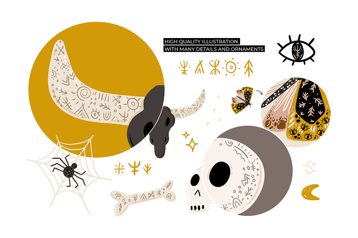 Autumn botany & Halloween mystery, a Seasonal Illustration by Ruslana Lubenets (Photo 7 of 21)