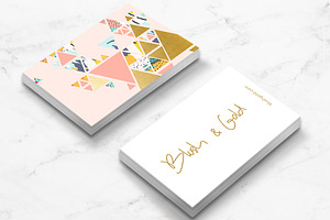 Gold Abstraction Business Card